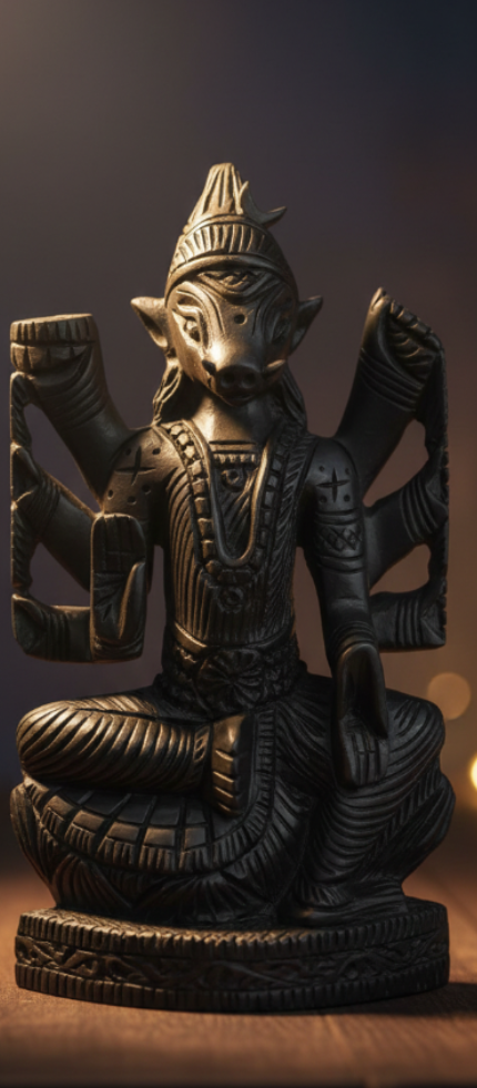 Varahi Devi - Energized Karungali Statue - Remove Evil Spirits & Enemies