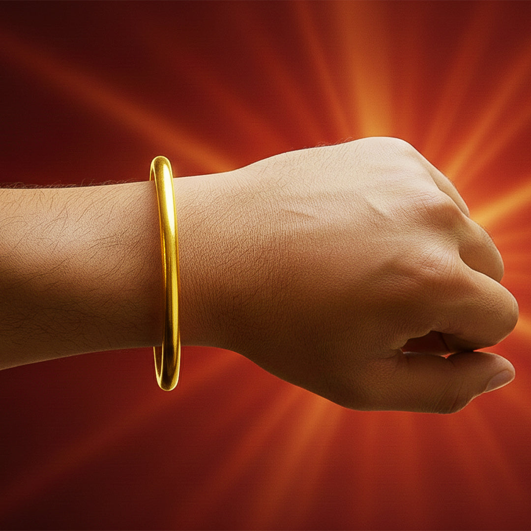 Ashtdhatu Kada - Energized Simple & Sikhi Design - 35 Grams