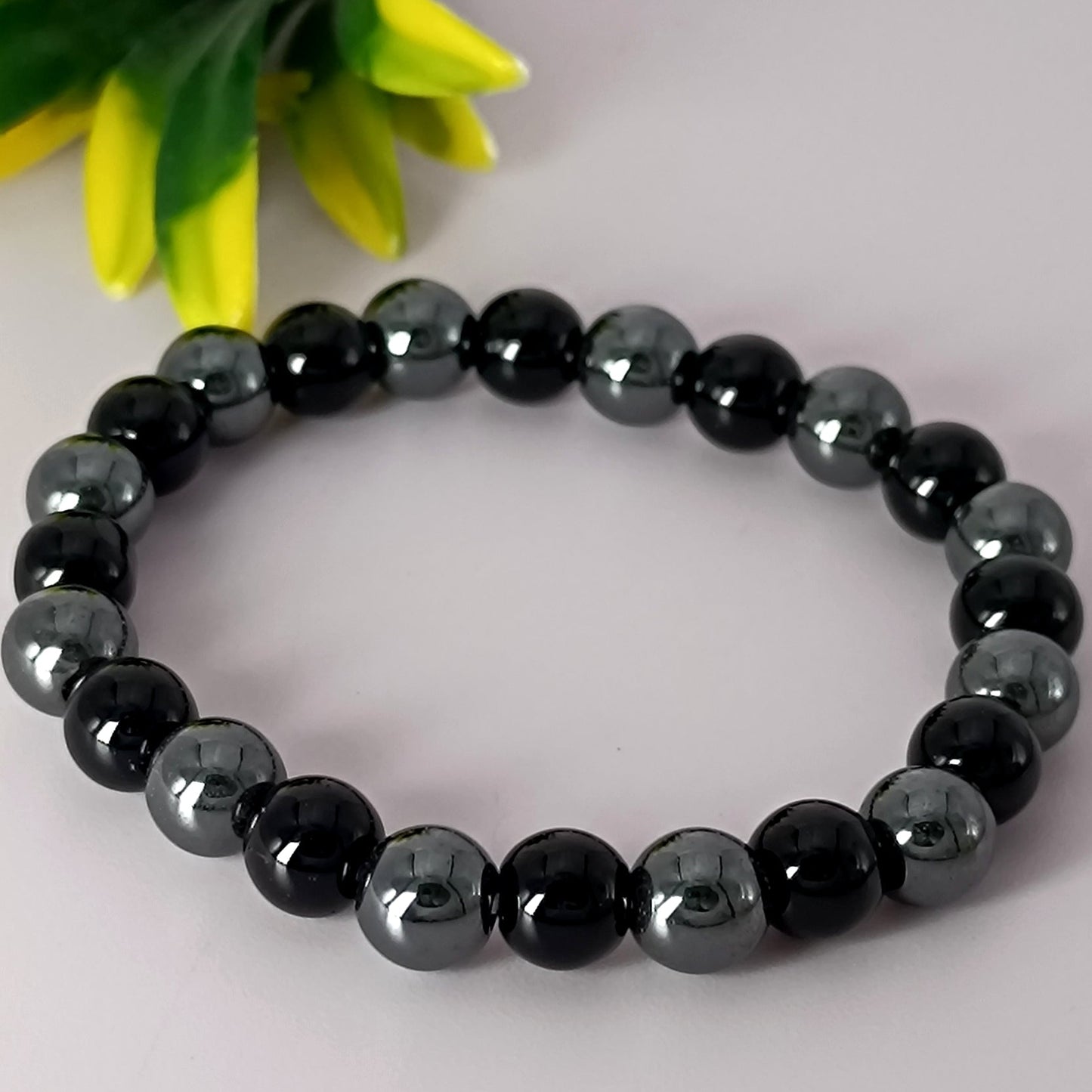 Hematite & Black Hakik Combination – Power With Protection Bracelet