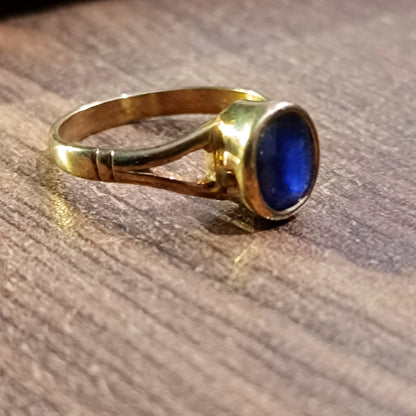 Neelam For Shani in Panchdhatu Blue Sapphire For Saturn
