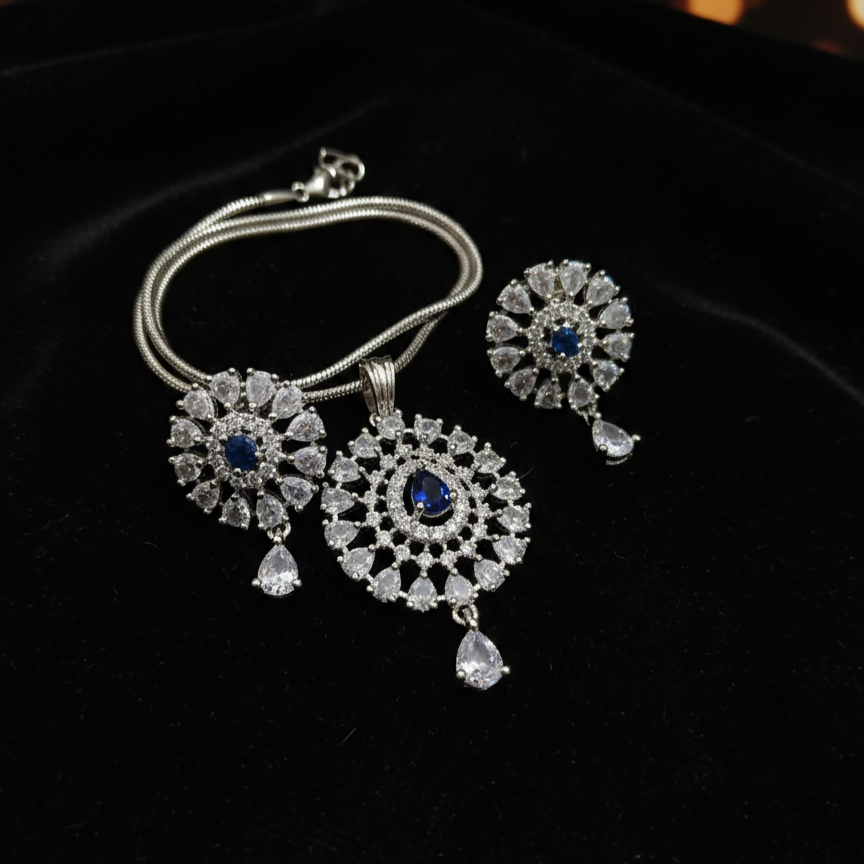 Royal Blue & Clear White Premium AD Designer Sets