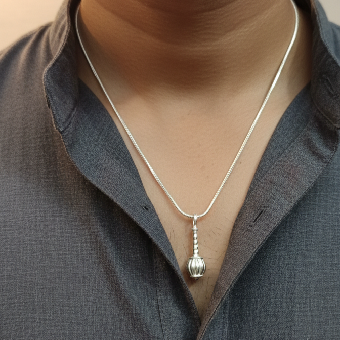 Silver Gada Locket - Energized 4.60 gm