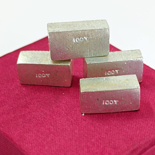 Pure Silver Bricks 100 Percent Pure - Chandi Ki Eent 4 Piece Set 10 grams Each