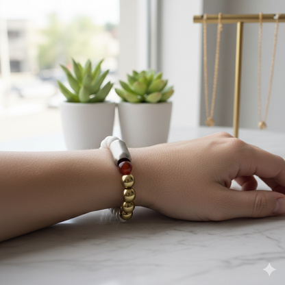 Moon Rahu Conjunction Bracelet - Chandra Rahu Yuti Upay Bracelet - Grahan Dosh Bracelet