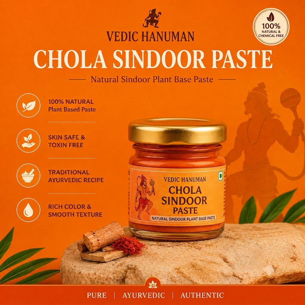 Vedic Hanuman Chola Sindoor Paste 30G  - Natural Sindoor Plant Base Paste