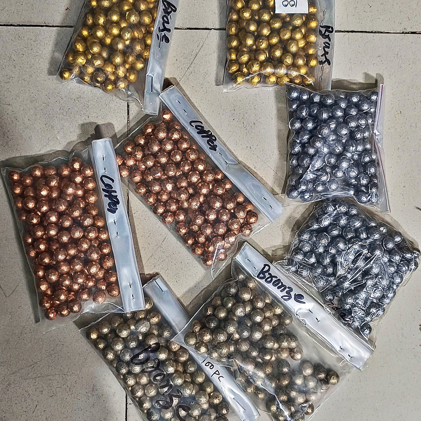 Bronze Goli - 8mm Kanse Ki Goli For Venus -  Set of Two