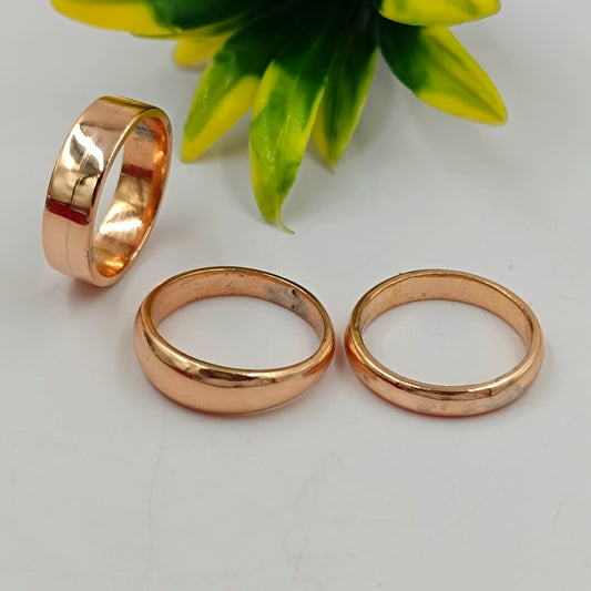Copper Ring - Energized Pure Copper Casting Challa Without Any Joint