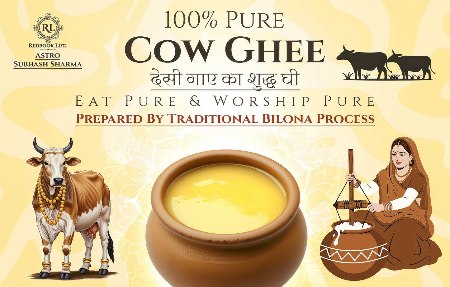 Pure Desi Cow Ghee - A Drop of Divinity — From the Cow to Your Soul