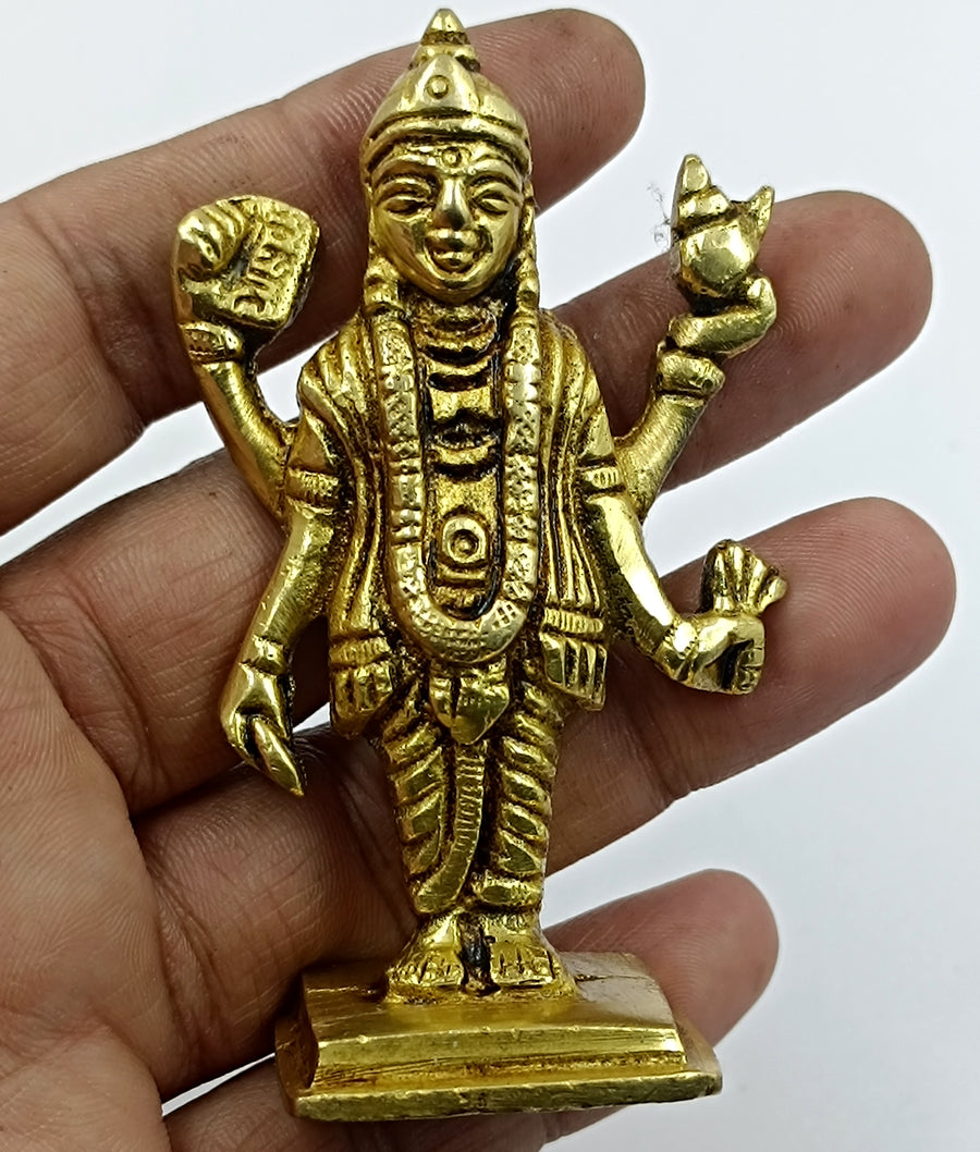 Dhanwantri Idol - Energized - Panchdhatu 600 Grams