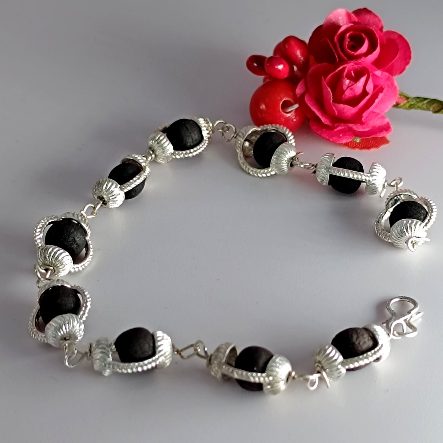 Karungali Bracelet - Silver Plating