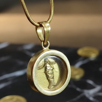 Fish Locket For Rahu Upay - Panchdhatu Locket Fish In Water - Free Chain