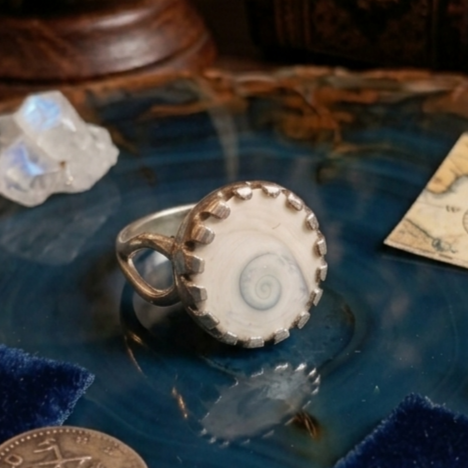 Gomti Chakra For Wealth Prosperity & Protection - Silver Ring or Locket