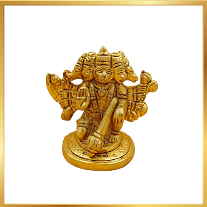 Panchmukhi Hanuman ji - Panchdhatu Metal