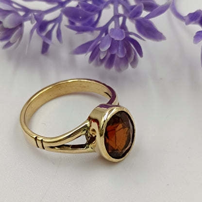 Gomed For Rahu – Panchdhatu Ring Ceylon Hassonite