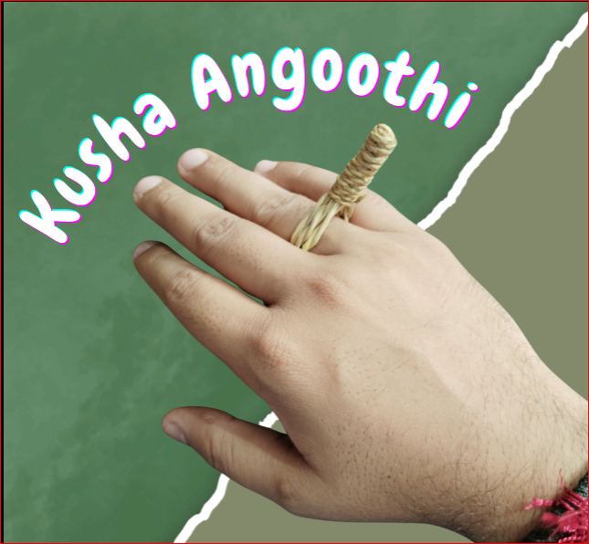 KUSHA PAVITRI & ANGOOTHI KIT ( 1 Pavitri and 2 Angoothi)