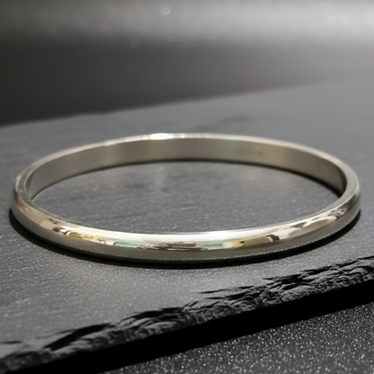 Silver kada - Pure Silver Tridhatu Kada -Simple & Sikhi Design Kada