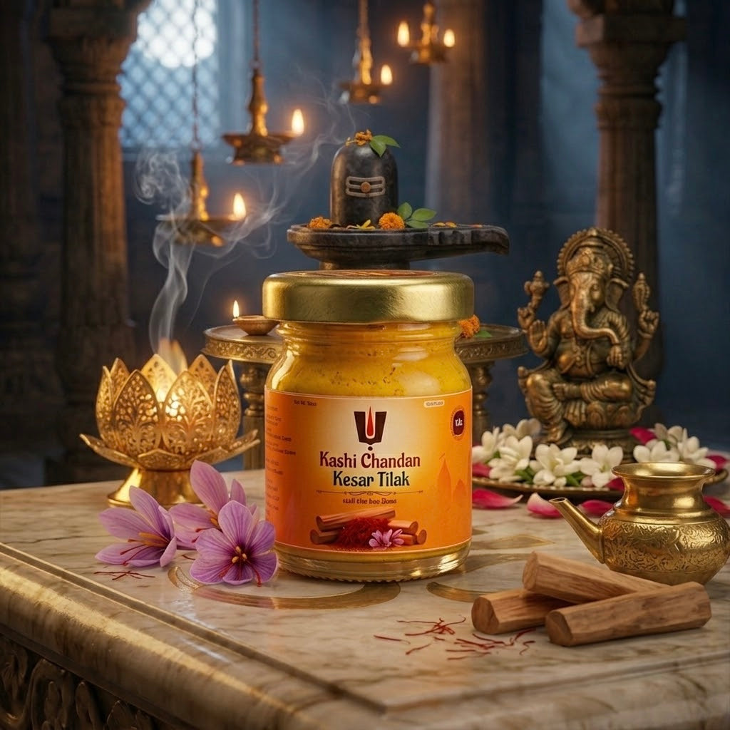 Red Chandan Kesar Tika 50Gm