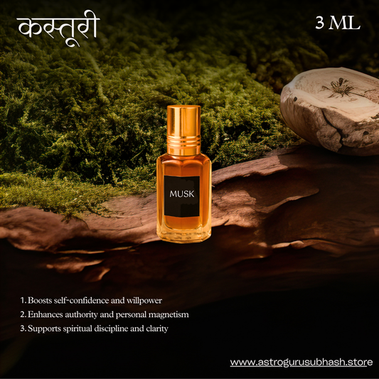 Sacred Musk Attar – For Sun (Surya), Mars ,Spiritual Healing - Soothing & Divine Serenity (3ML)