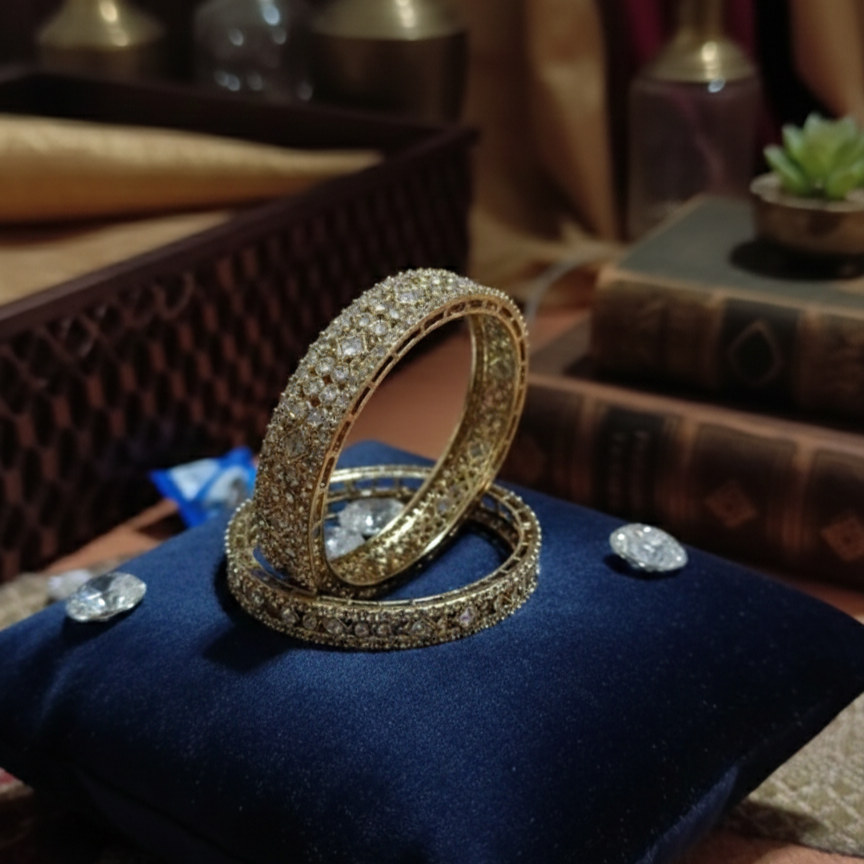 Kundan Work Meenakari Bangles