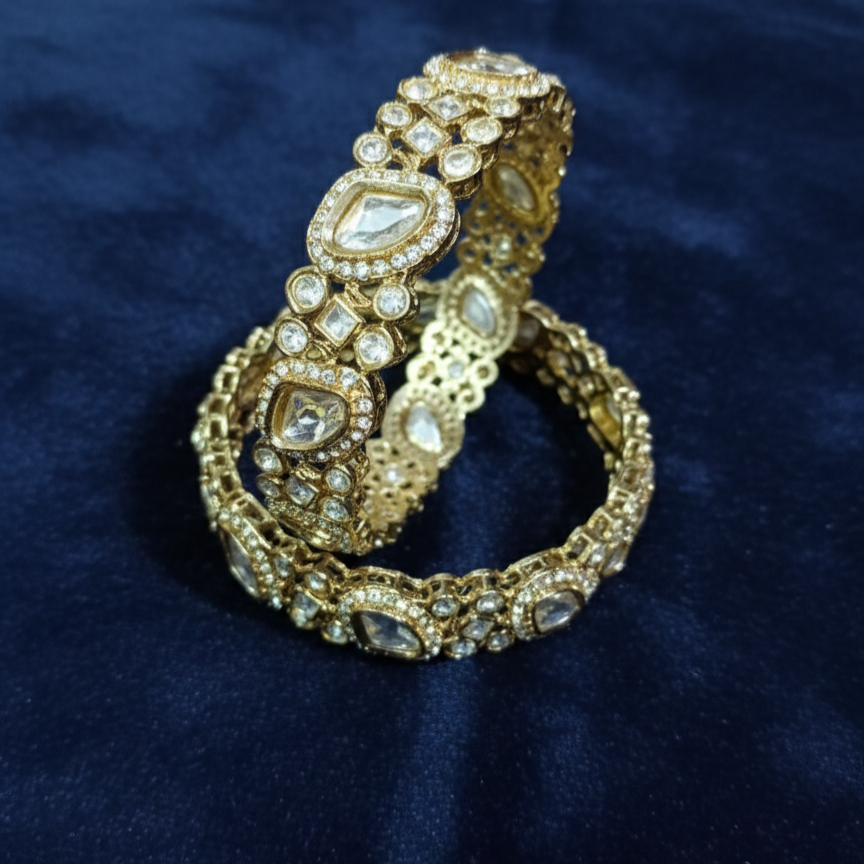 Kundan Work Meenakari Bangles