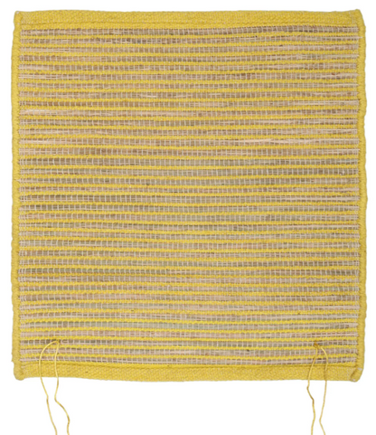 Yellow Kusha Grass & Wool Aasan for Puja, Meditaion & Japa