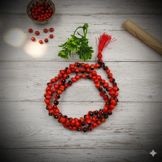 Lal Gunja Mala - Energized Lal Ratti Mala - Chirmi Seeds Mala