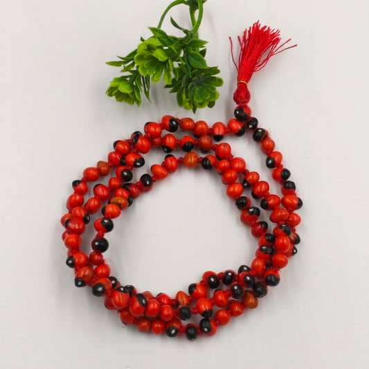 Lal Gunja Mala - Energized Lal Ratti Mala - Chirmi Seeds Mala