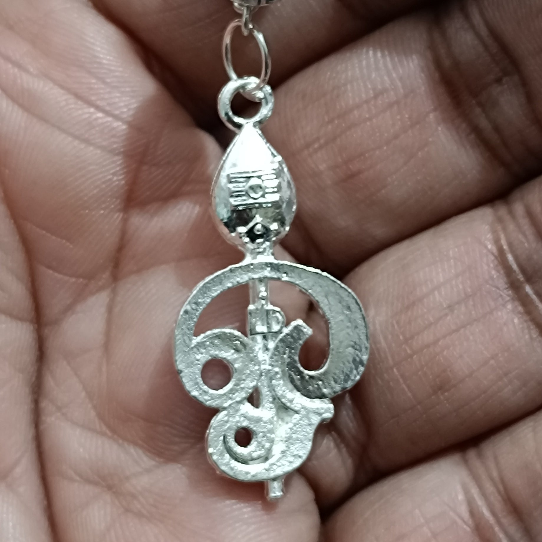 Karungali Mala - Silver Plating Metal Cap - 7mm 54 Beads