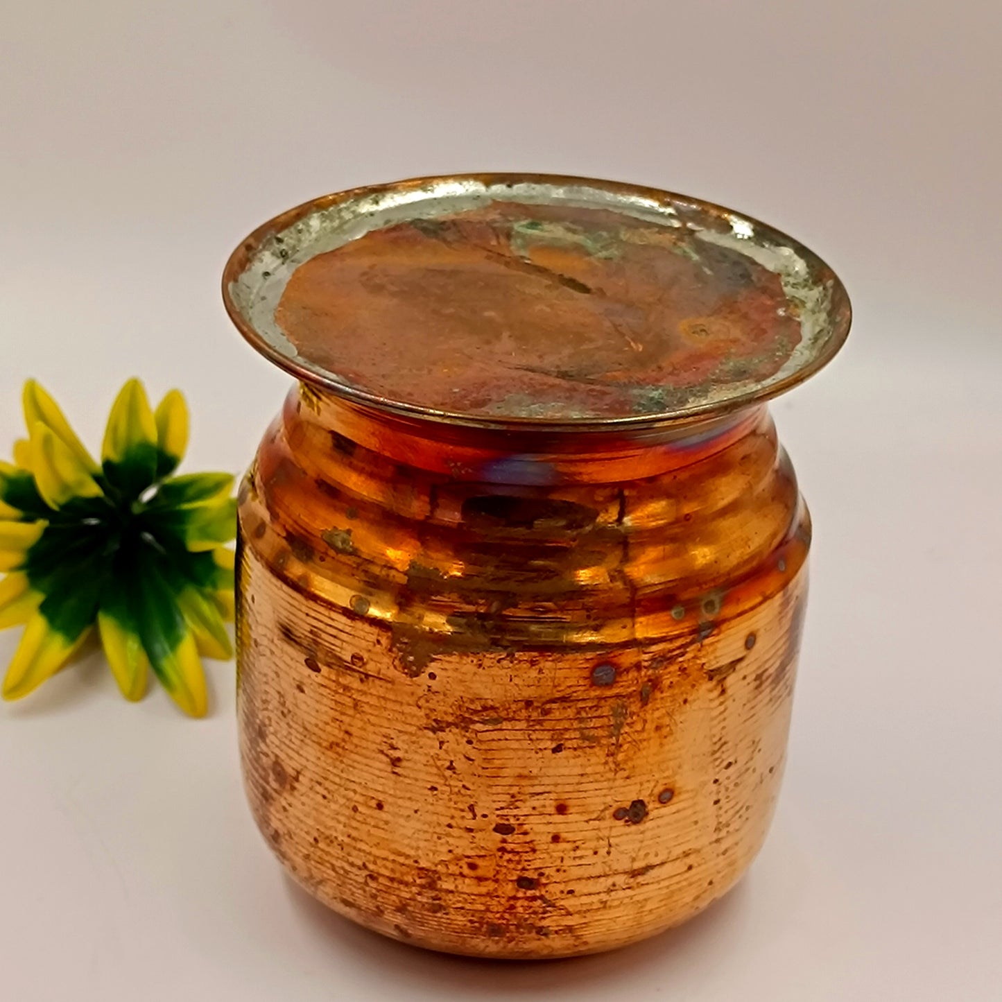 Copper Lota Filled With Sabut Moong - Kalai Tanka Kalash 350gm