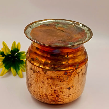 Copper Lota Filled With Sabut Moong - Kalai Tanka Kalash 350gm