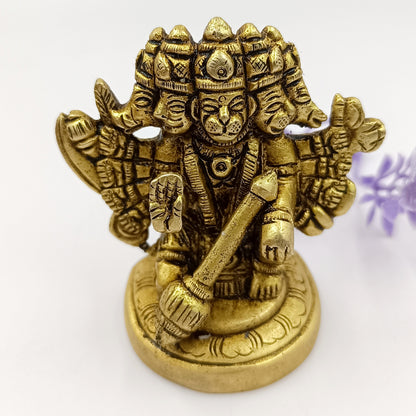 Panchmukhi Hanuman ji - Panchdhatu Metal