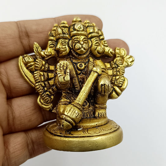 Panchmukhi Hanuman ji - Panchdhatu Metal