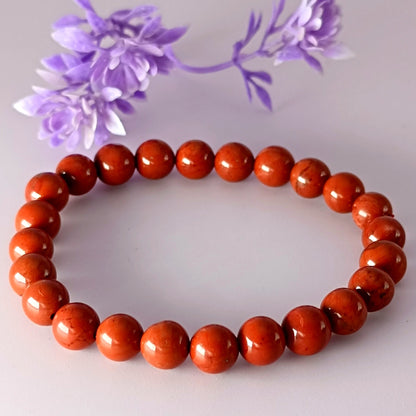 Red Jasper Bracelet For Courage & Confidence