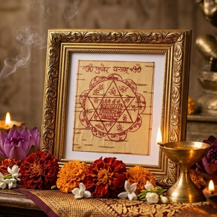 Kuber Yantra - Abhimantrit Bhojpatra Handmade Yantra