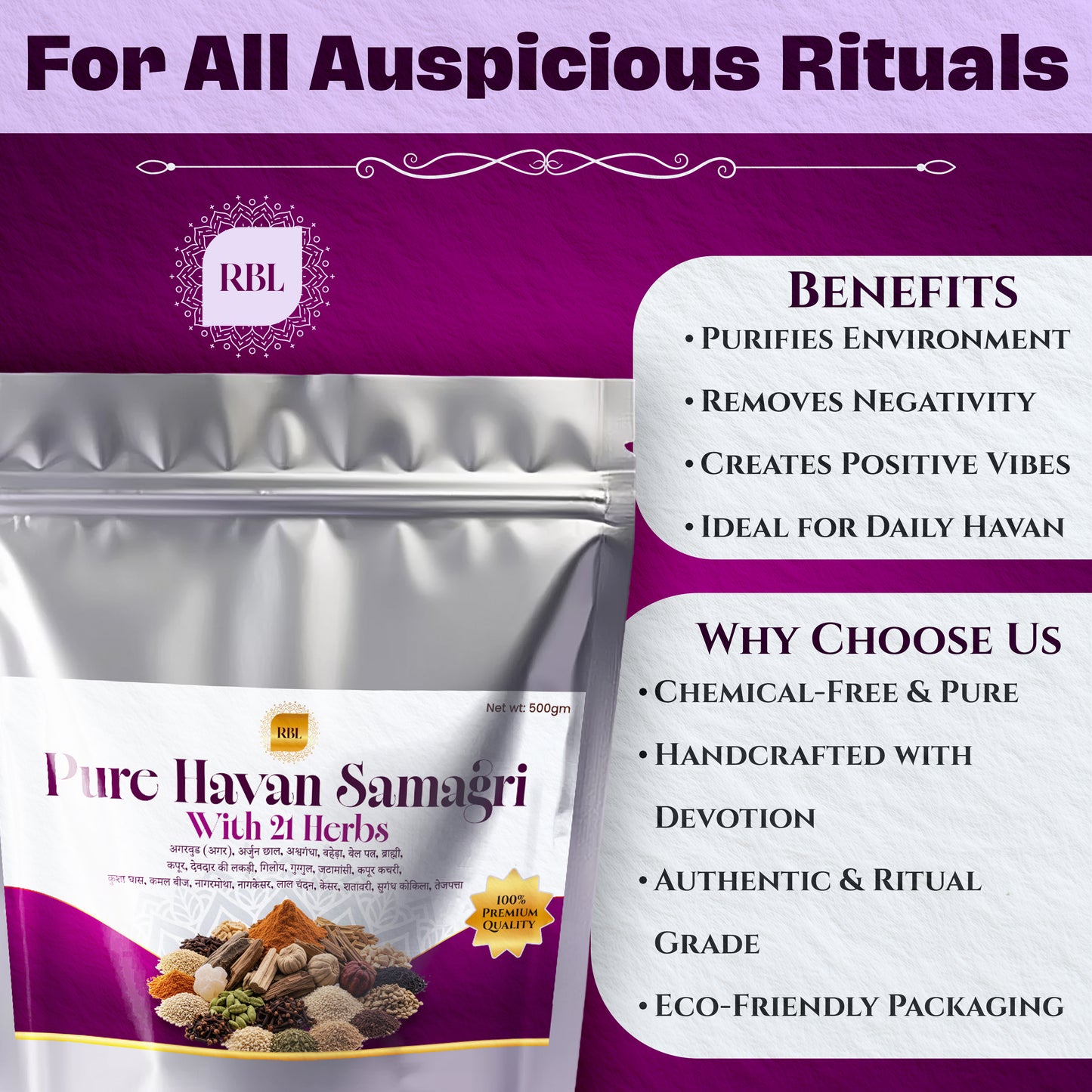 Divine Havan Samagri | With 21 Sacred Herbs