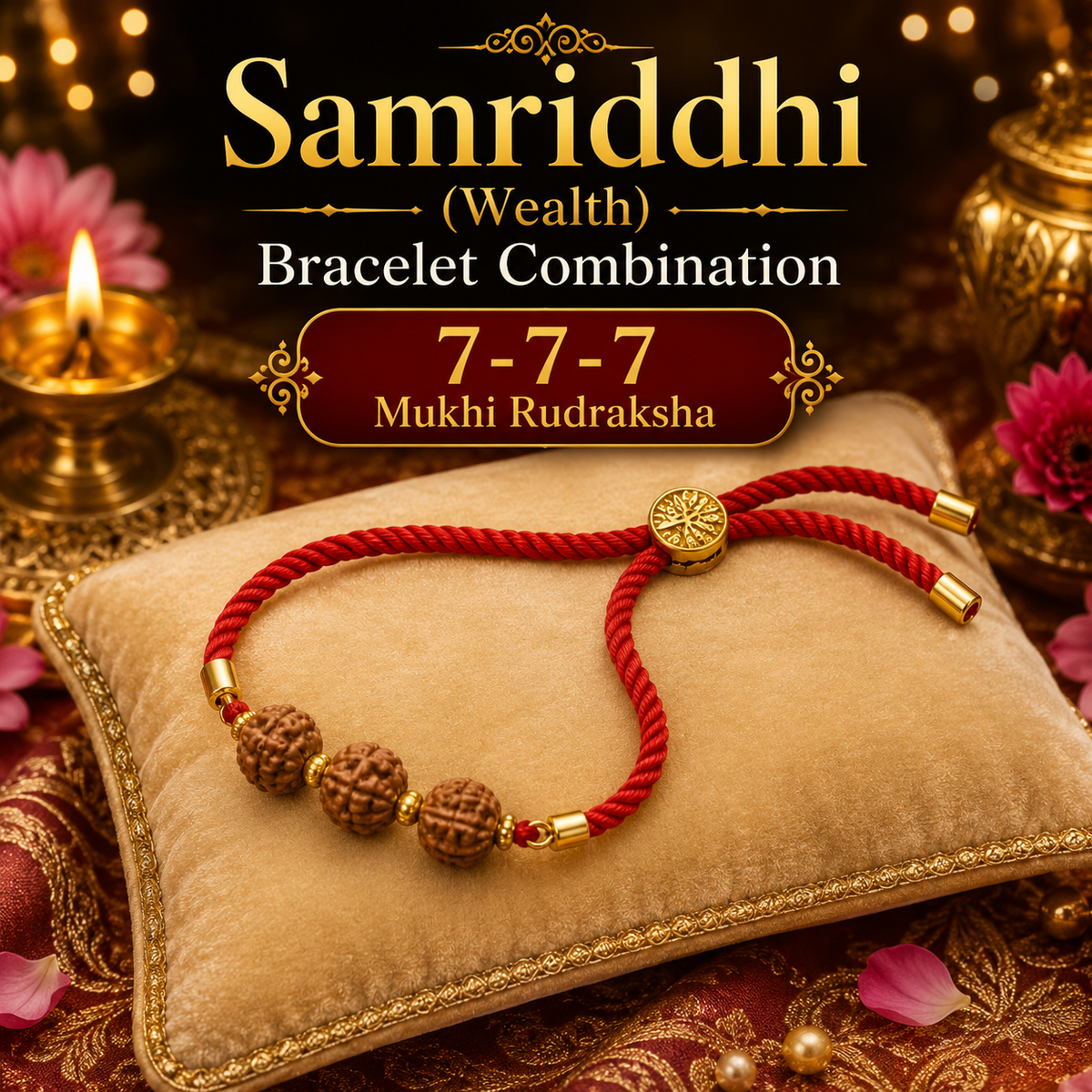 Rudraksha Bracelet + Free 20gm Kashi Chandan