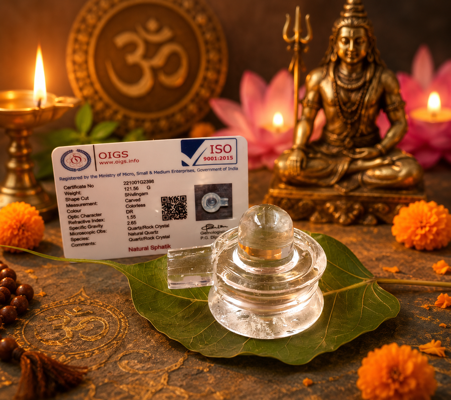 Sphatik Shivling Original Crystal Shivling For Puja
