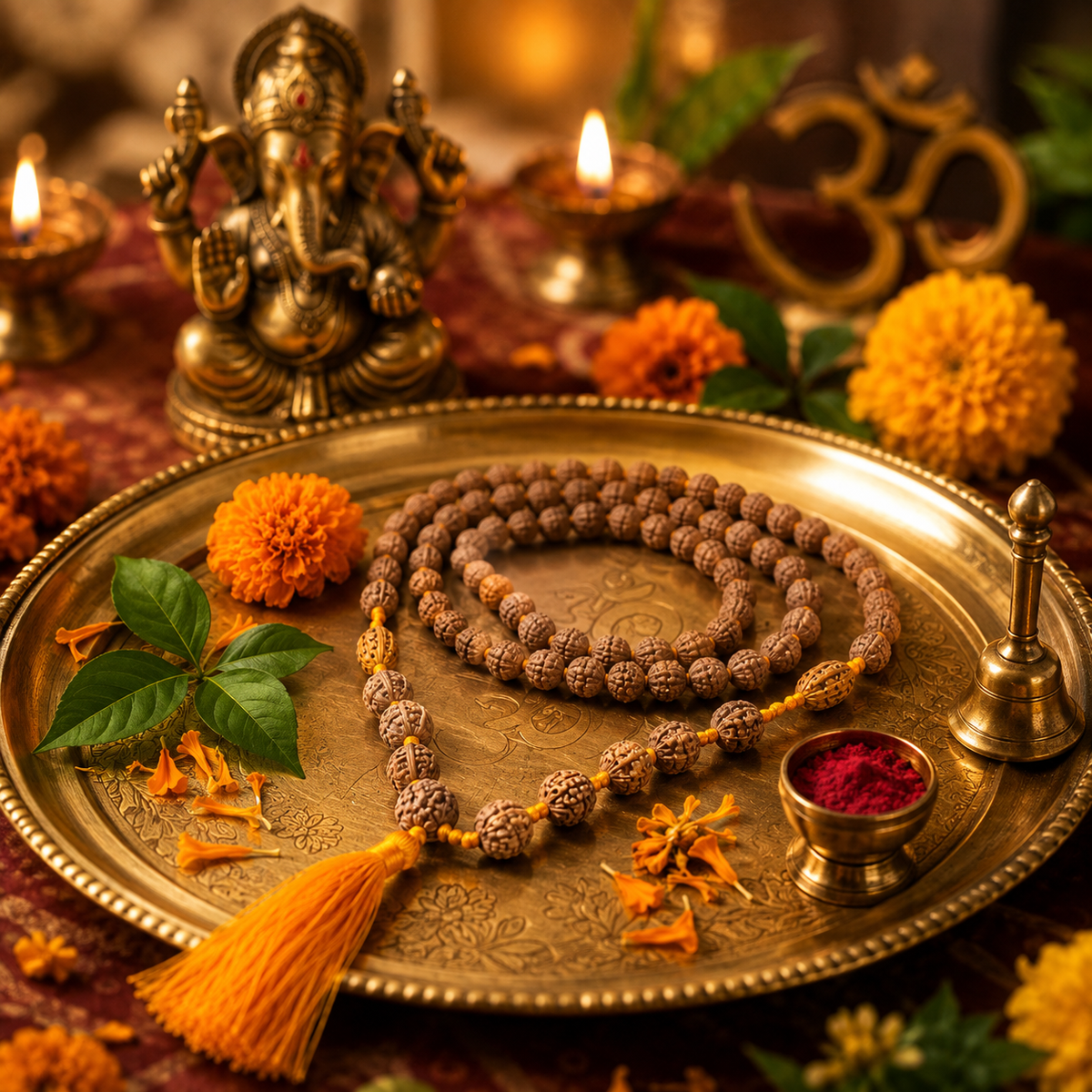 1 to 14 Mukhi Siddh Mala - Certified Indonesia Origin Beads