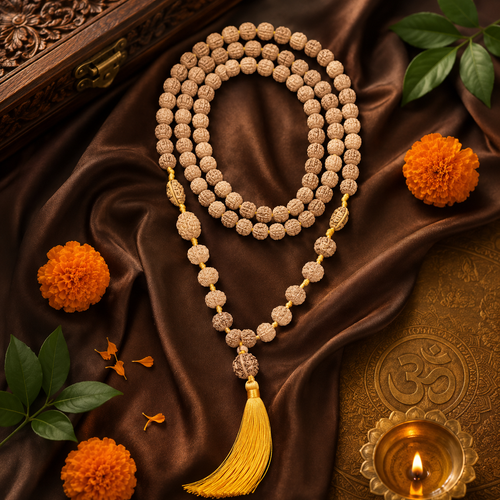 1 to 14 Mukhi Siddh Mala - Certified Indonesia Origin Beads