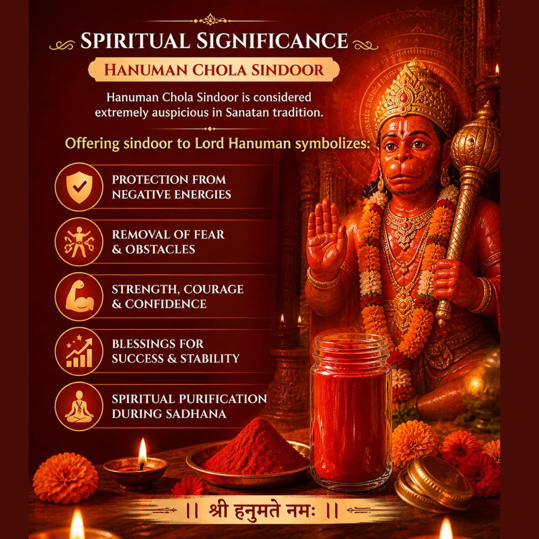 Vedic Hanuman Chola Sindoor Paste 30G  - Natural Sindoor Plant Base Paste