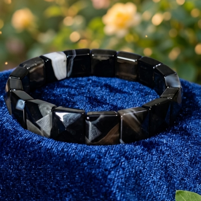 Sulemani Hakik Diamond Cut Energized Adjustable Bracelet