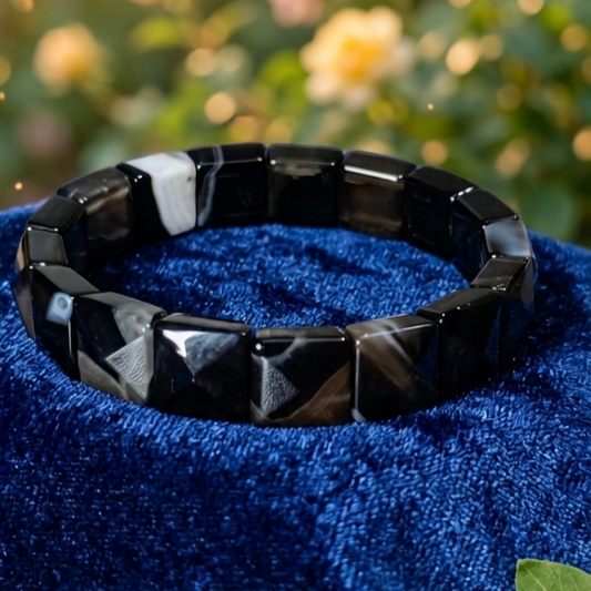 Sulemani Hakik Diamond Cut Energized Adjustable Bracelet