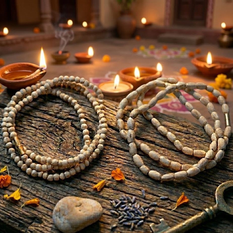 Tulsi Kanthi Mala 54 Beads 5mm Beads Size